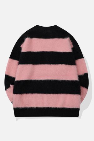 Concert Outfit Mohair Stripe Sweater