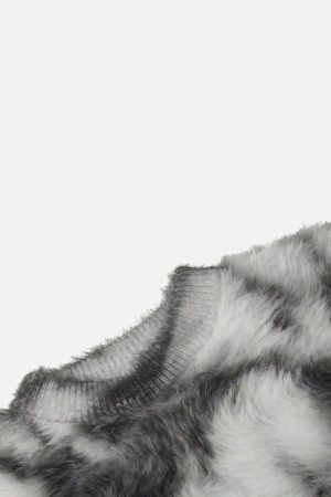 Concert Outfit Mohair Tie-Dye Design Sweater