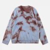 Concert Outfit Mohair Tie-Dye Design Sweater