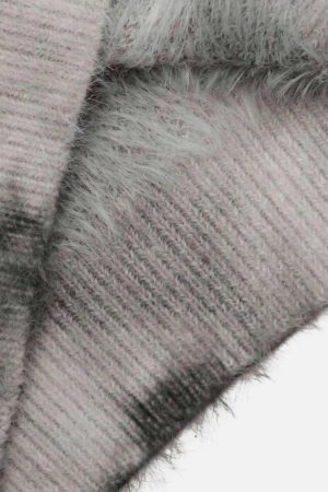 Concert Outfit Mohair Tie-Dye Design Sweater