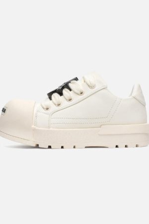 Concert Outfit Monochrome Chunky Tread Sneakers