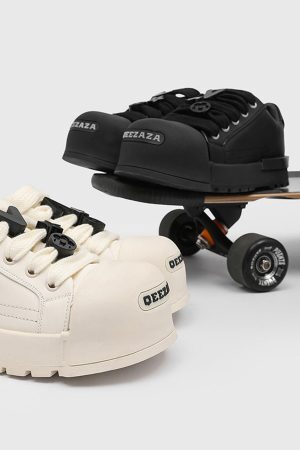 Concert Outfit Monochrome Chunky Tread Sneakers