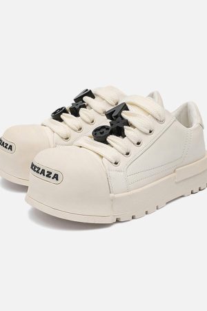 Concert Outfit Monochrome Chunky Tread Sneakers