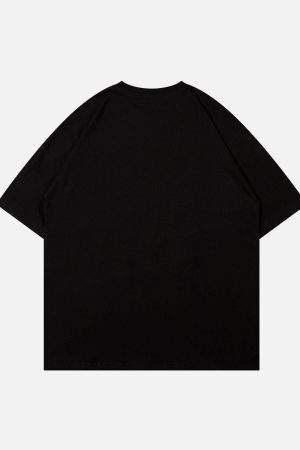 Concert Outfit Monster Embroidery Print Tee