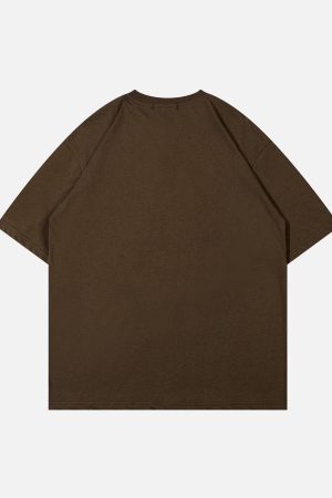 Concert Outfit Monster Embroidery Print Tee