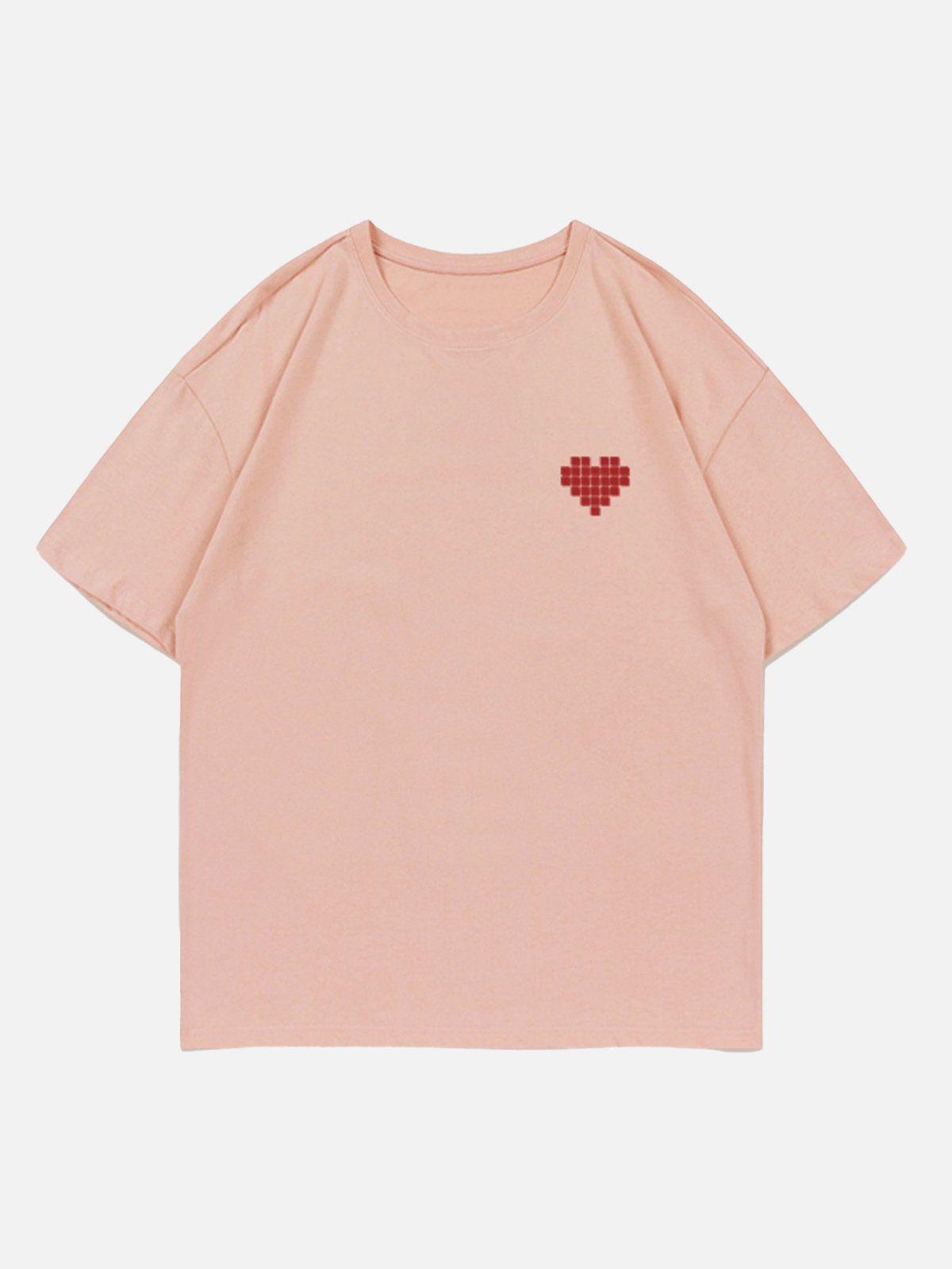 Concert Outfit Mosaic Heart Print Tee Concert Outfit Mosaic Heart Print Tee
