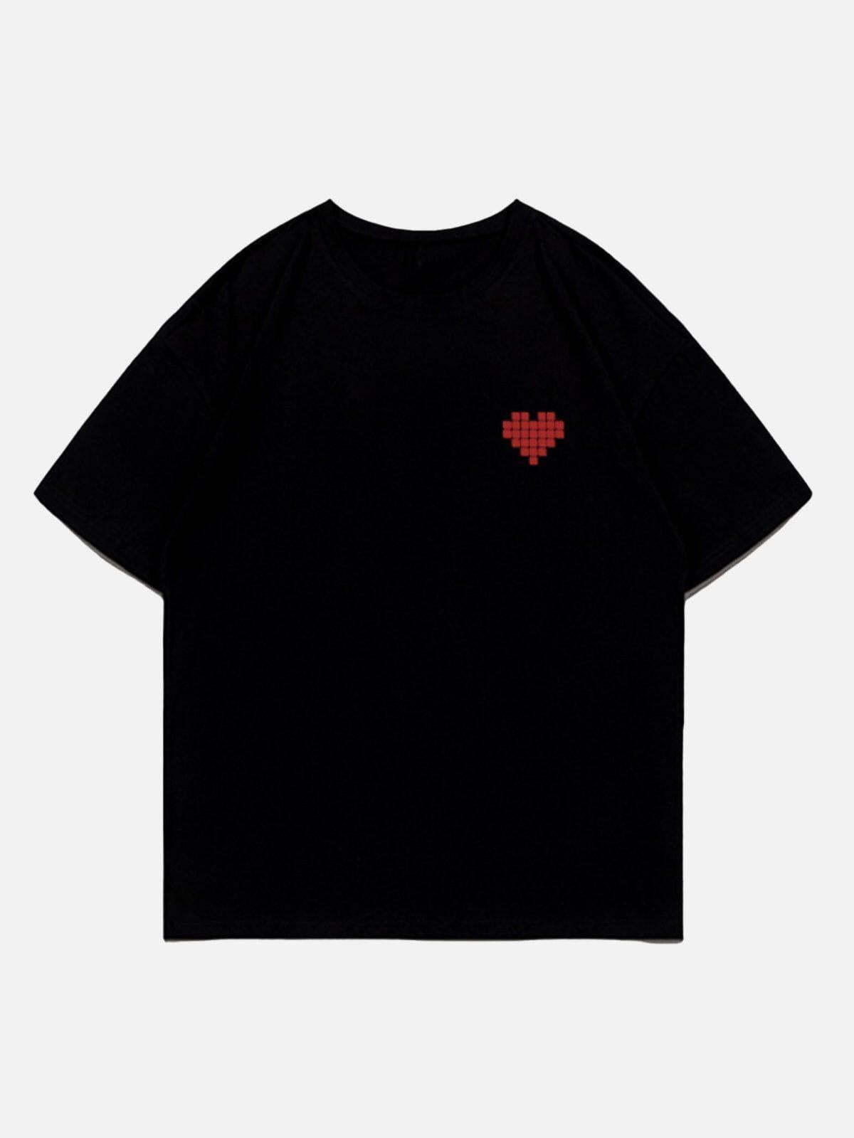 Concert Outfit Mosaic Heart Print Tee Concert Outfit Mosaic Heart Print Tee