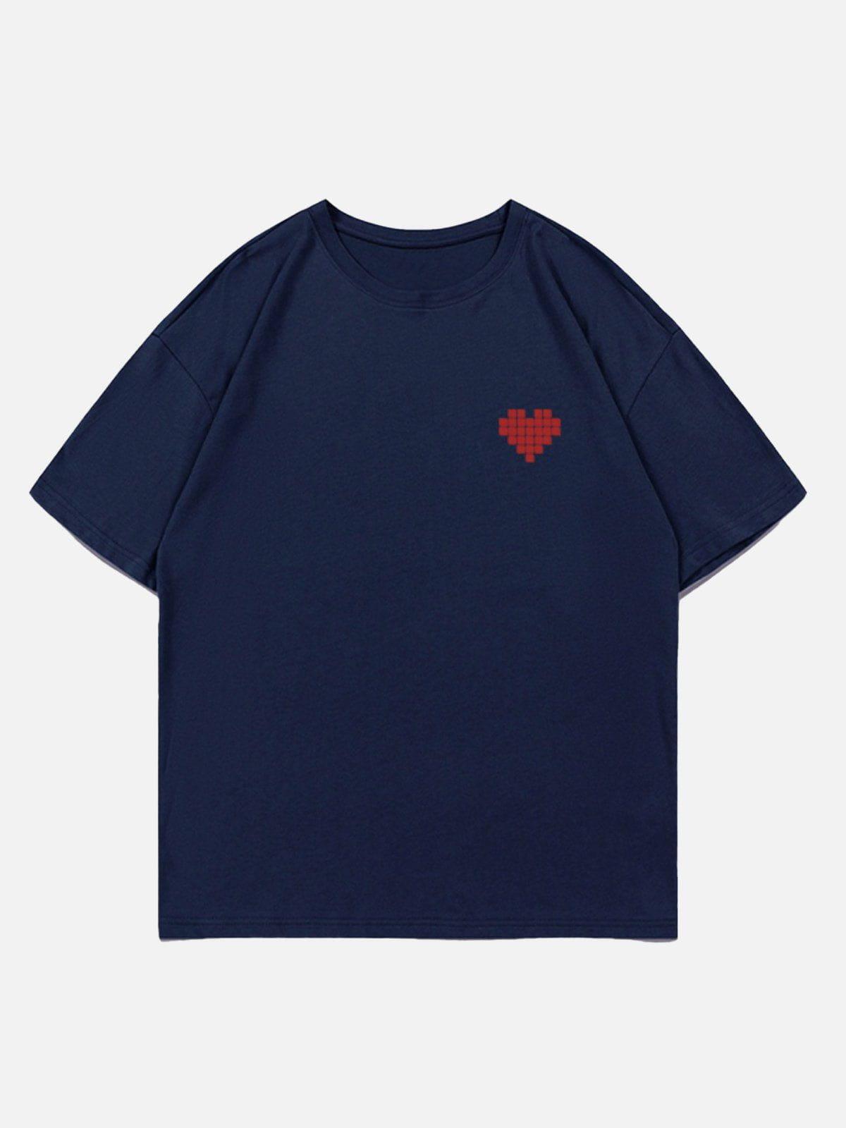 Concert Outfit Mosaic Heart Print Tee Concert Outfit Mosaic Heart Print Tee