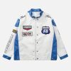 Concert Outfit Motorcycle PU Leather Stitching Racing Jacket