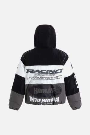 Concert Outfit Motorcycle Racing Puffer Jacket