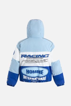 Concert Outfit Motorcycle Racing Puffer Jacket