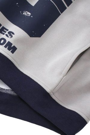 Concert Outfit Motorcycle Style Printed Hooded Sweatshirt