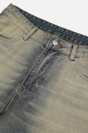 Concert Outfit Mud Dyeing Jeans