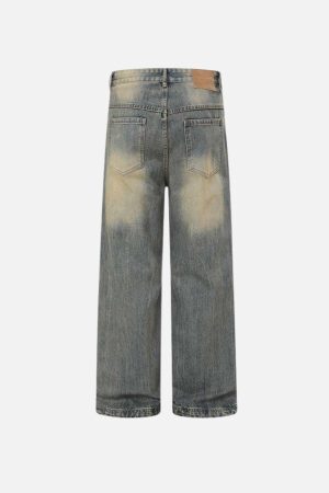 Concert Outfit Mud Dyeing Jeans