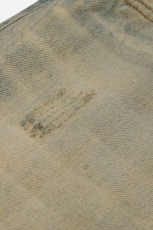 Concert Outfit Mud Dyeing Jeans