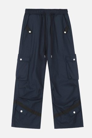 Concert Outfit Multi Button Pocket Cargo Pants
