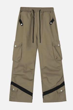 Concert Outfit Multi Button Pocket Cargo Pants