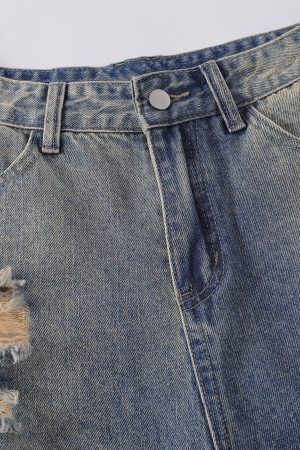 Concert Outfit Multi Distressed Jorts