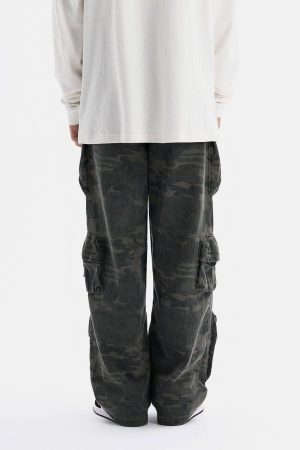 Concert Outfit Multi-Pocket Camouflage Cargo Pants