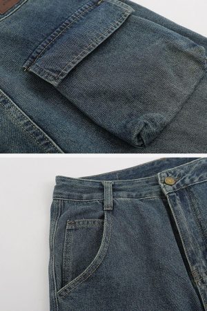 Concert Outfit Multi-Pocket Cargo Jeans