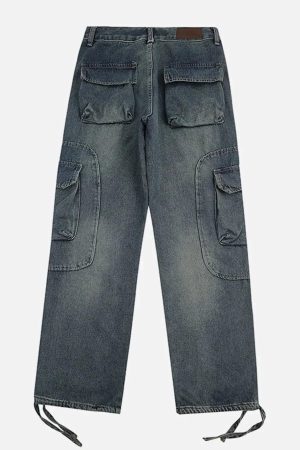 Concert Outfit Multi-Pocket Cargo Jeans
