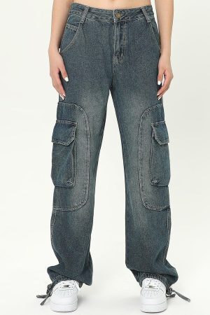 Concert Outfit Multi-Pocket Cargo Jeans