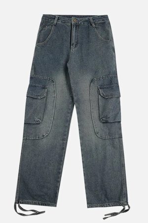 Concert Outfit Multi-Pocket Cargo Jeans