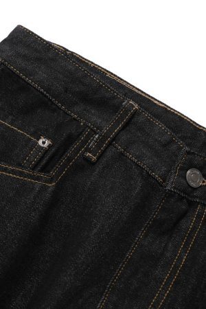 Concert Outfit Multi-Pocket Deconstructed Washed Barrel Cargo Jeans