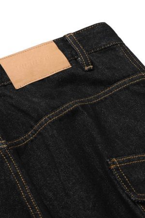 Concert Outfit Multi-Pocket Deconstructed Washed Barrel Cargo Jeans