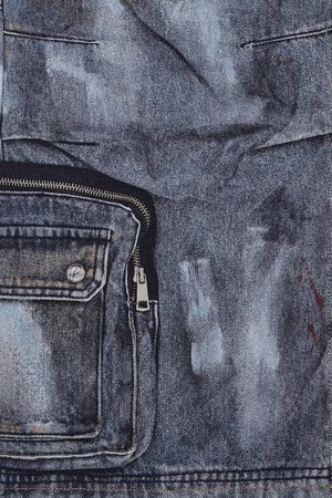 Concert Outfit Multi-Pocket Dirty Overalls Jeans