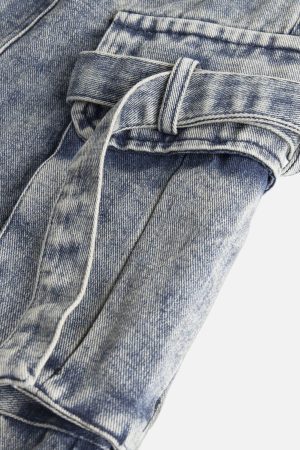 Concert Outfit Multi Pocket Drawstring Jorts