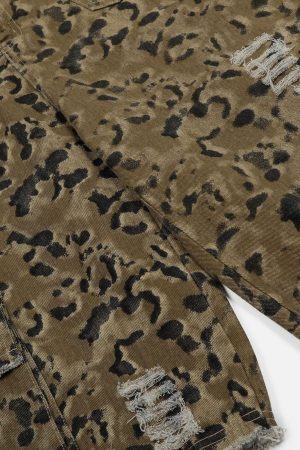 Concert Outfit Multi Pocket Fringe Longline Jorts