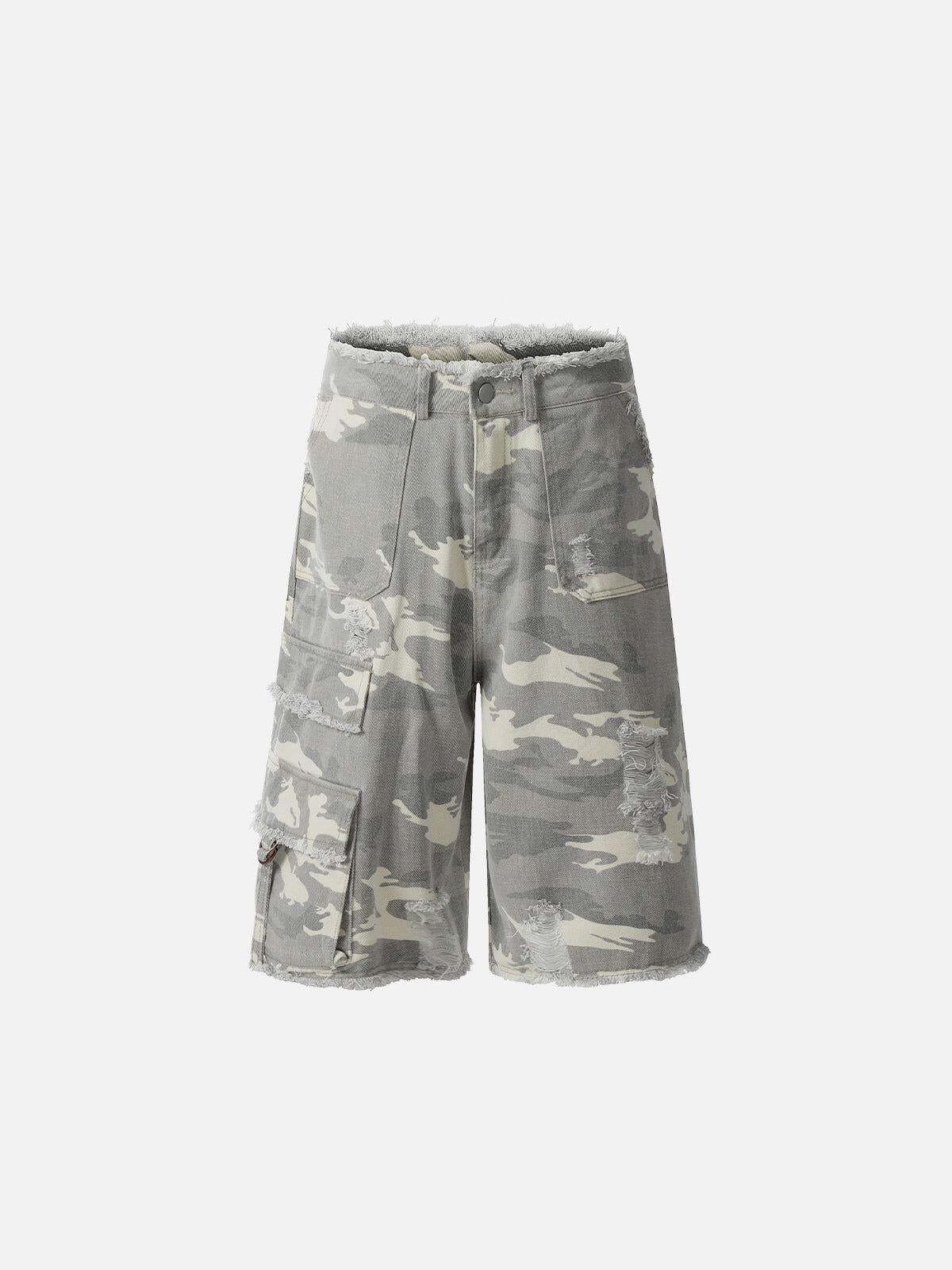 Concert Outfit Multi Pocket Fringe Longline Jorts Concert Outfit Multi Pocket Fringe Longline Jorts