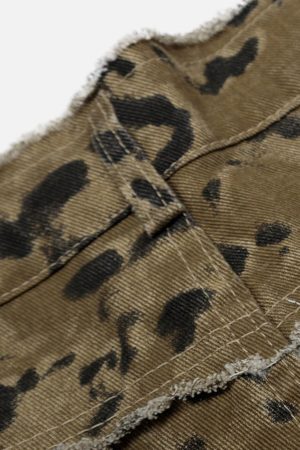 Concert Outfit Multi Pocket Fringe Longline Jorts