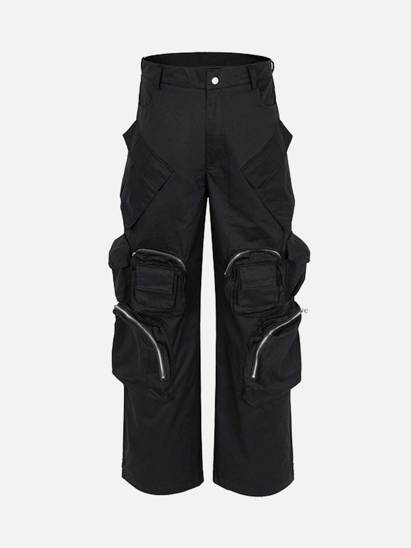 Concert Outfit Multi-Pocket Functional Casual Workwear Wide Leg Pants Concert Outfit Multi-Pocket Functional Casual Workwear Wide Leg Pants