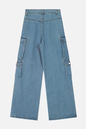 Concert Outfit Multi Pocket Loose Cargo Jeans