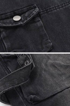 Concert Outfit Multi-Pocket Workwear Jeans