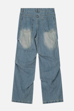 Concert Outfit Multiple Wrinkle Jeans