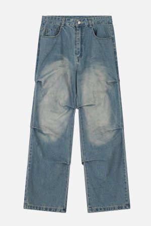 Concert Outfit Multiple Wrinkle Jeans