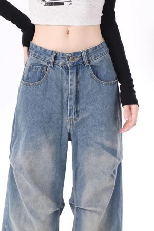 Concert Outfit Multiple Wrinkle Jeans