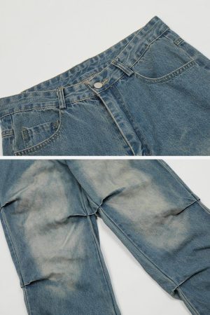 Concert Outfit Multiple Wrinkle Jeans