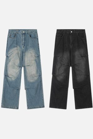 Concert Outfit Multiple Wrinkle Jeans