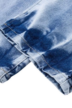 Concert Outfit Niche Design Letter Embroidered Tie-Dye Gradient Jeans