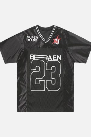 Concert Outfit NO '23' Black Jersey V-Neck T-Shirt