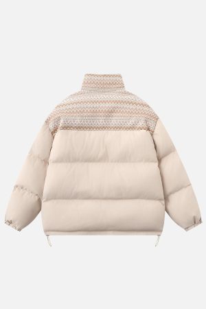 Concert Outfit Nordic Patterned Winter Coat