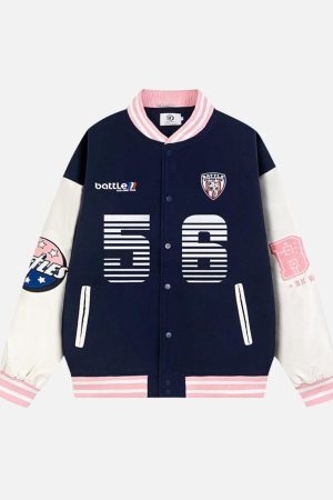 Concert Outfit Number 56 Embroidered PU Baseball Jacket