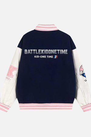 Concert Outfit Number 56 Embroidered PU Baseball Jacket