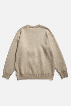 Concert Outfit Oil Painting Mountain Sweater