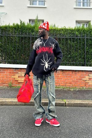 Concert Outfit Old Raw Hem Straight Leg Micro Flare Jeans