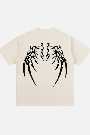 Concert Outfit Original Bone Wing Street Rap T-Shirt
